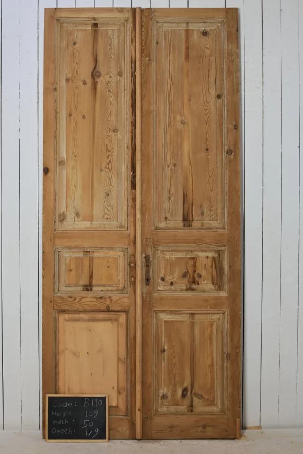 Antique French panel door - lot B110 - Image 7