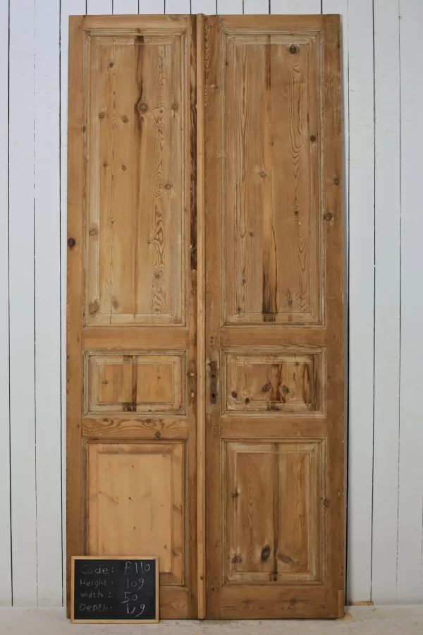 Antique French panel door - lot B110 - Image 8