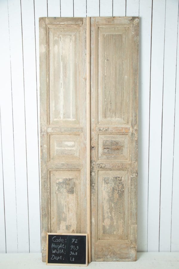 Antique Solid Wood French Doors (Set) - Lot 72