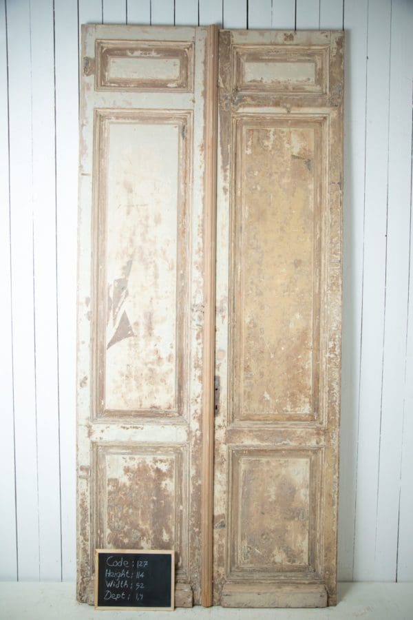 Antique Solid Wood French Doors (Set) - Lot 127