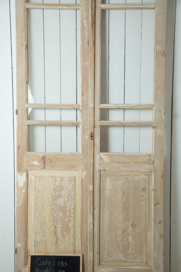 Antique French Doors with Glass (Set) - Lot 133 - Image 2