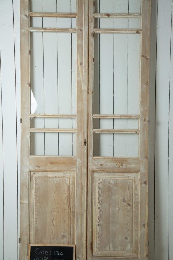 Antique French Doors with Glass (Set) - Lot 134 - Image 2