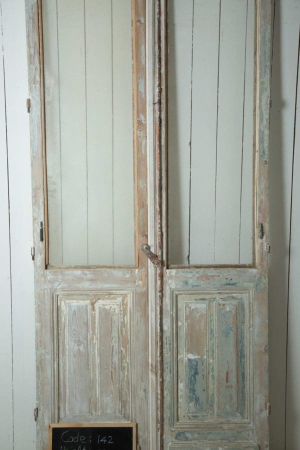 Antique French Doors with Glass (Set) - Lot 142 - Image 2