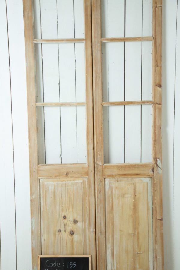 Antique French Doors with Glass (Set) - Lot 155 - Image 2