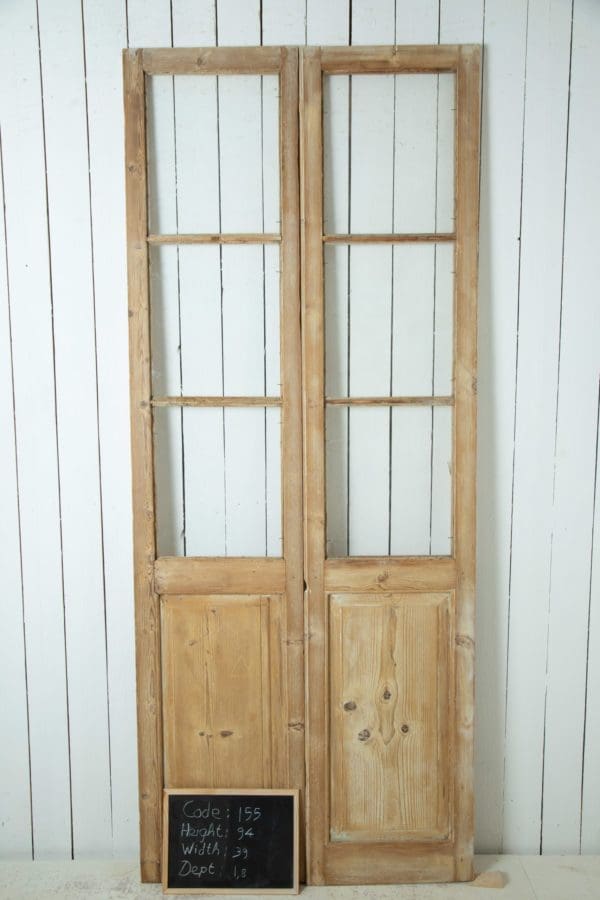 Antique French Doors with Glass (Set) - Lot 155 - Image 3