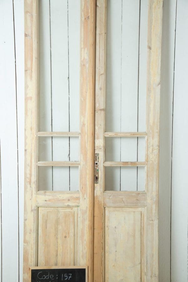 Antique French Doors with Glass (Set) - Lot 157 - Image 2