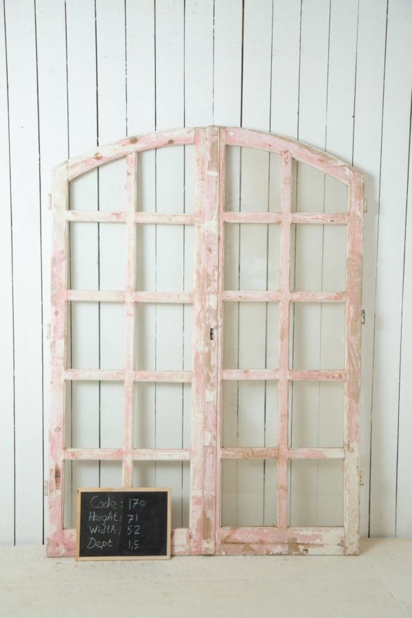 Antique French Doors with Glass (Set) - Lot 170