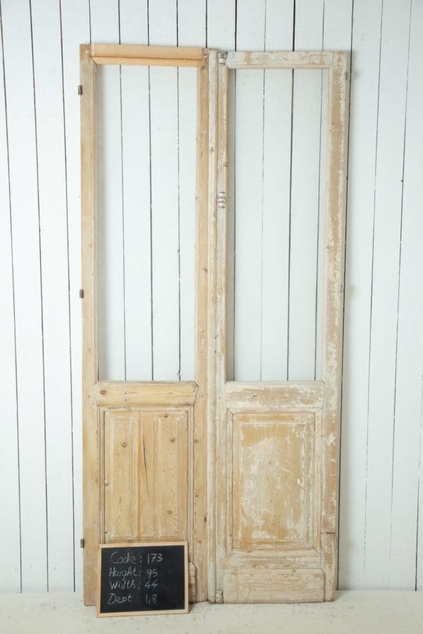 Antique French Doors with Glass (Set) - Lot 173