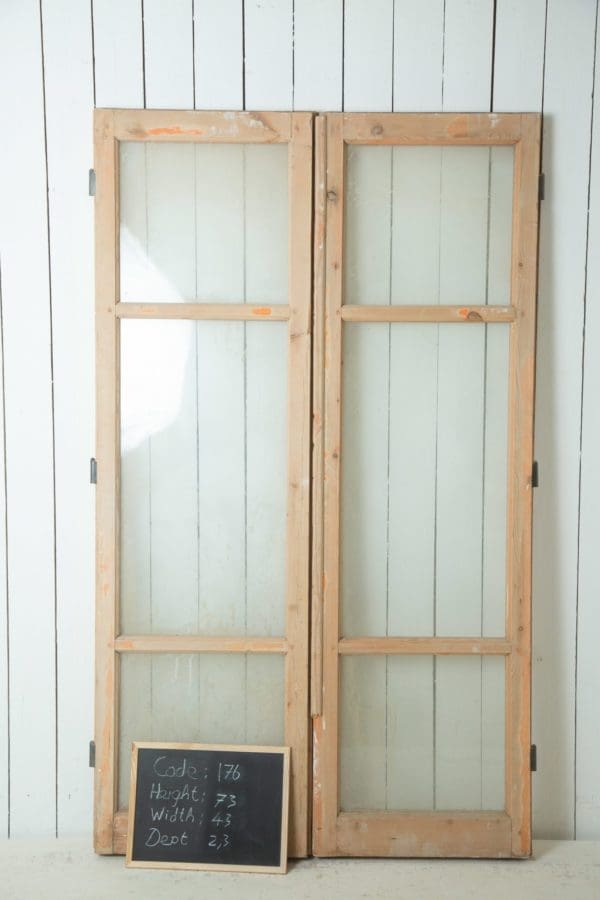Antique French Doors with Glass (Set) - Lot 176 - Image 3