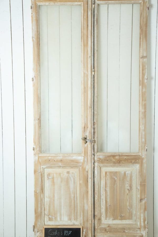 Antique French Doors with Glass (Set) - Lot 197 - Image 2