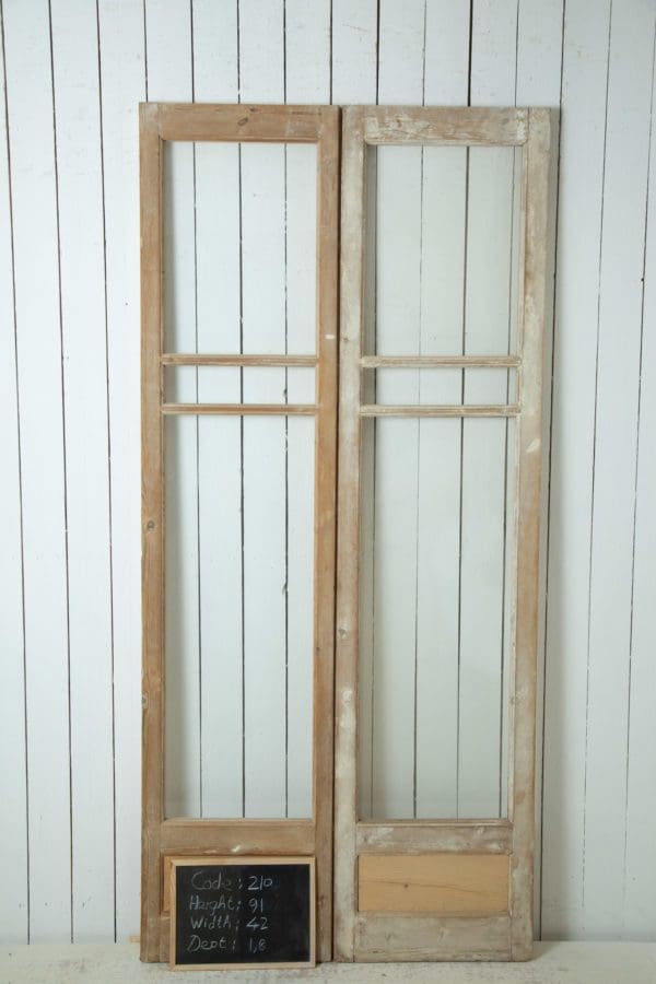 Antique French Doors with Glass (Set) - Lot 210