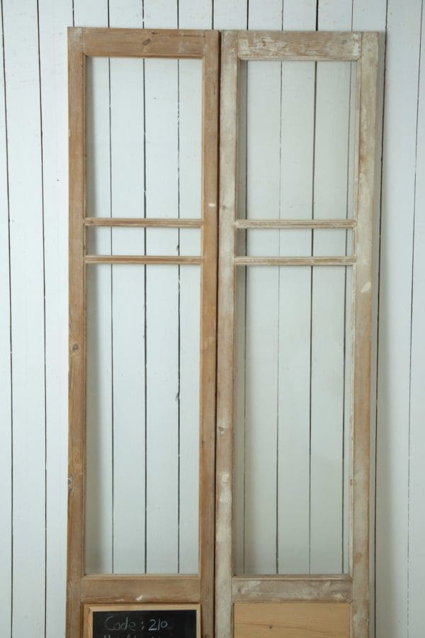 Antique French Doors with Glass (Set) - Lot 210 - Image 2