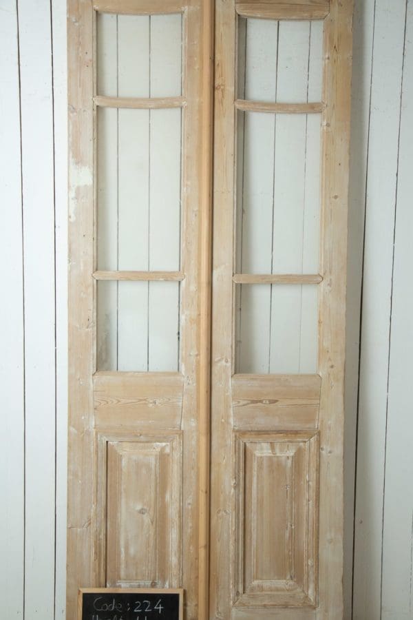 Antique French Doors with Glass (Set) - Lot 224 - Image 2