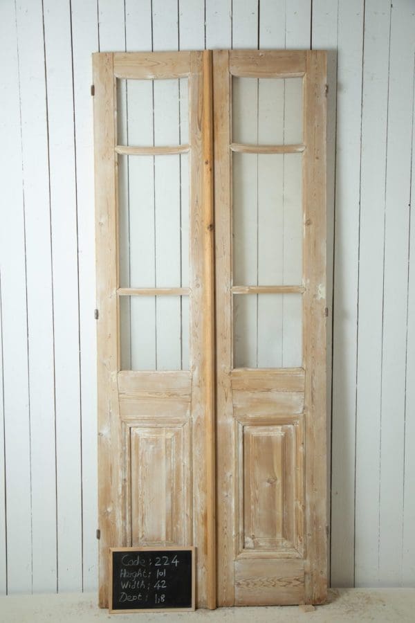 Antique French Doors with Glass (Set) - Lot 224 - Image 3