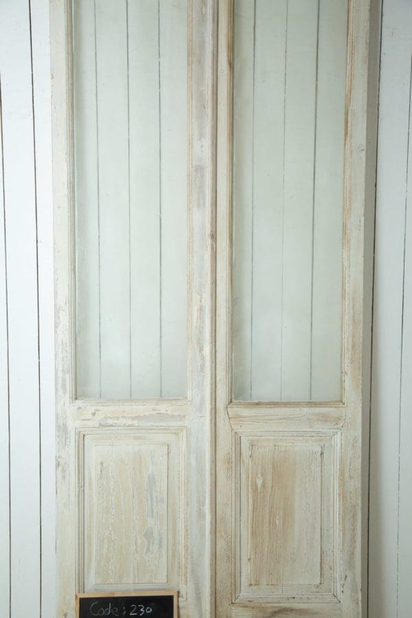 Antique French Doors with Glass (Set) - Lot 230 - Image 2