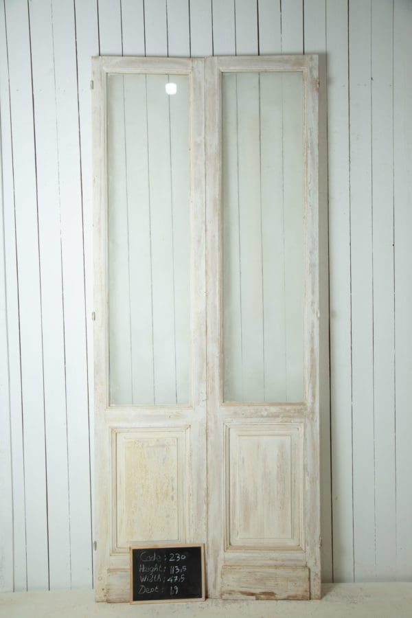 Antique French Doors with Glass (Set) - Lot 230 - Image 3