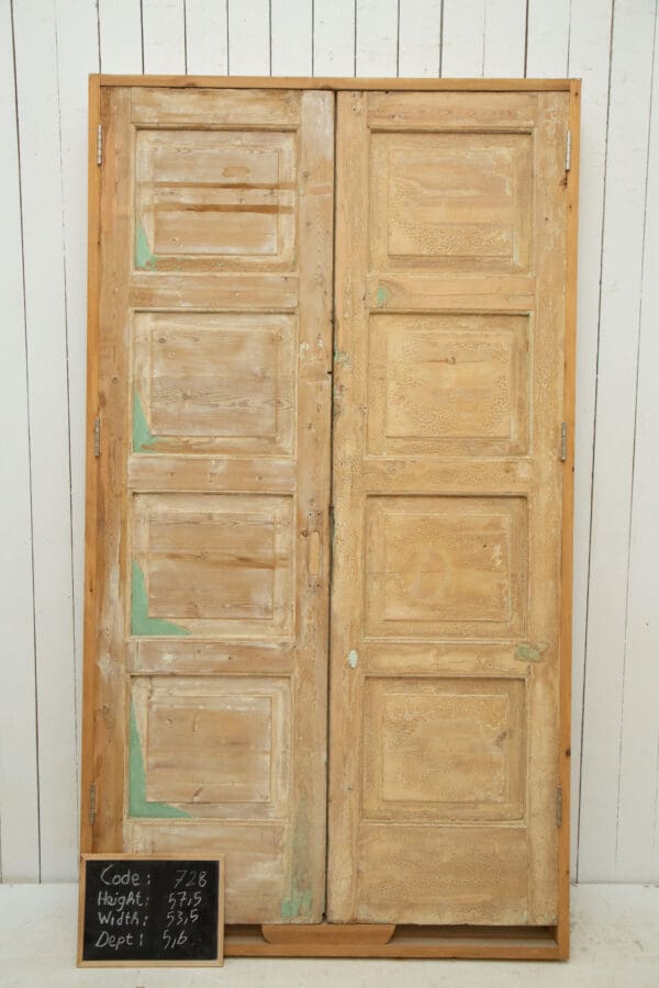 Antique Solid Wood French Doors (Set) - Lot 728 - Image 3