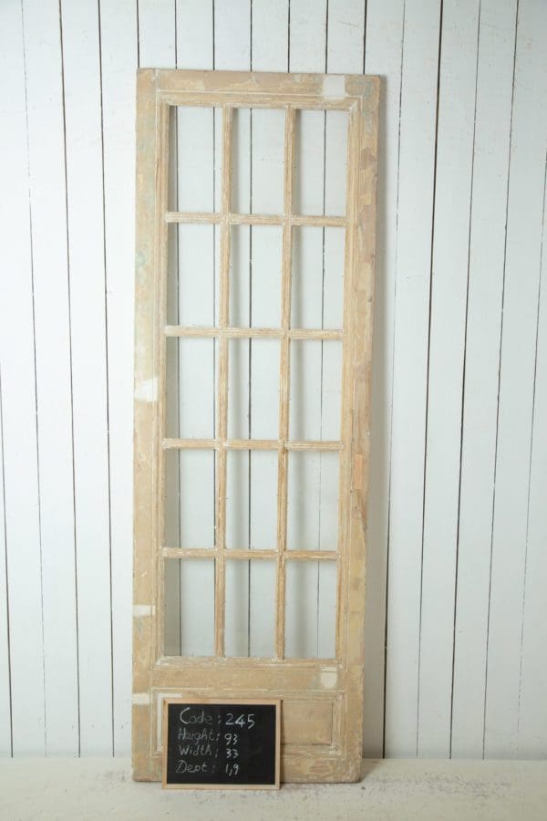 Antique French Doors with Glass (Single) - Lot 245