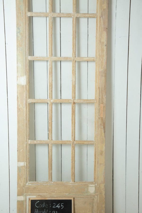 Antique French Doors with Glass (Single) - Lot 245 - Image 2