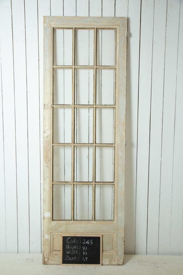 Antique French Doors with Glass (Single) - Lot 245 - Image 3
