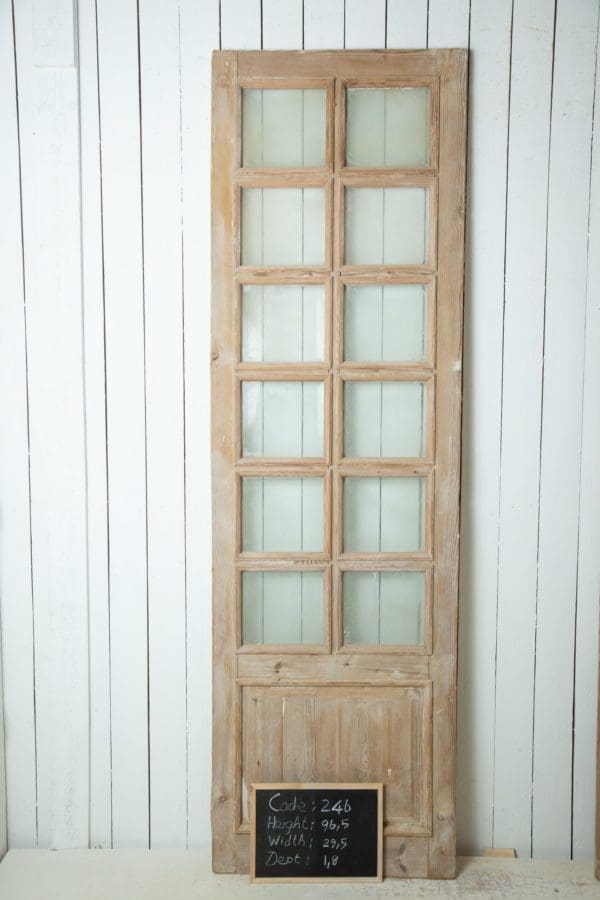Antique French Doors with Glass (Single) - Lot 246