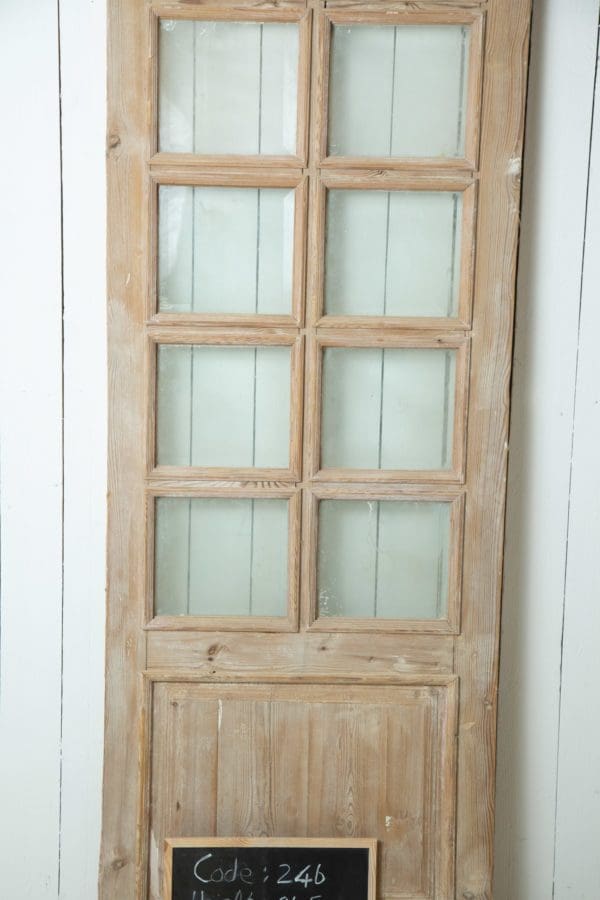 Antique French Doors with Glass (Single) - Lot 246 - Image 2