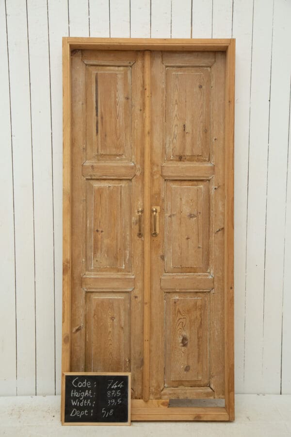 Antique Solid Wood French Doors (Set) - Lot 744