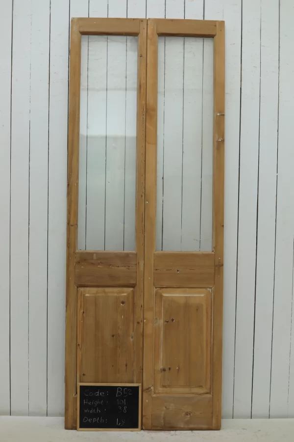 Antique French door Glass - lot B52