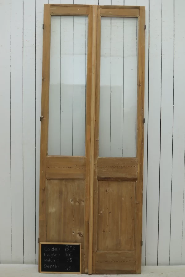 Antique French door Glass - lot B52 - Image 5