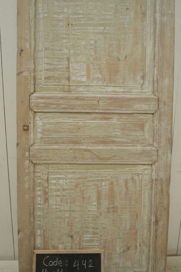 Antique Solid Wood French Door - Lot 456 - Image 2