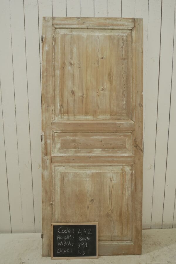 Antique Solid Wood French Door - Lot 456 - Image 3