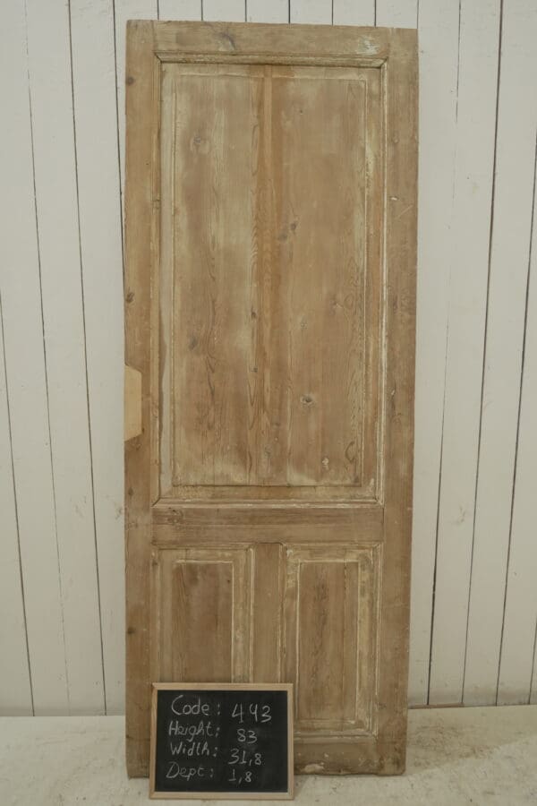 Antique Solid Wood French Door - Lot 443