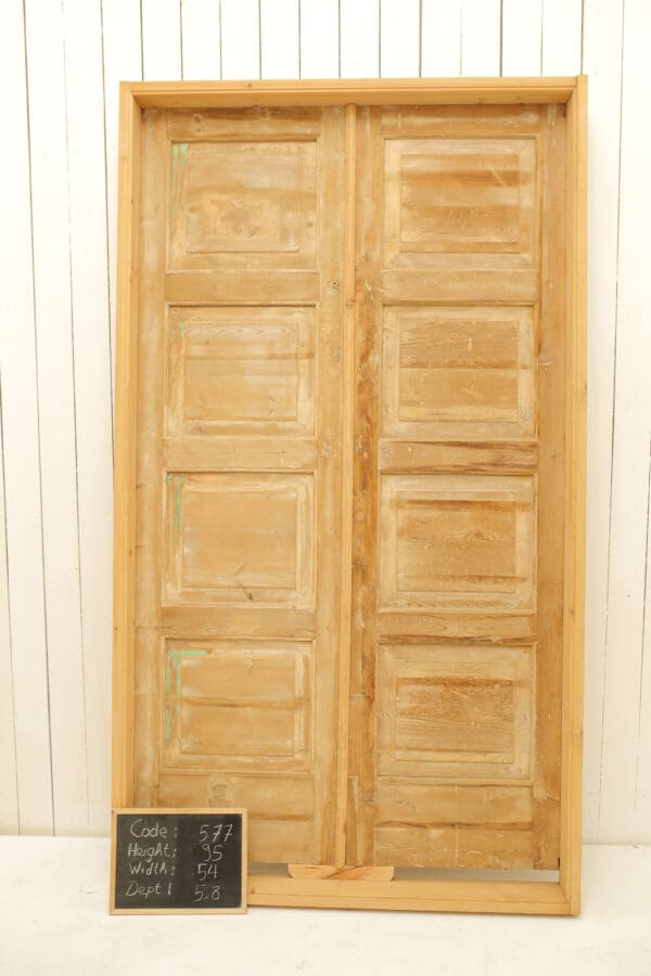 Antique Solid Wood French Doors (Set) - Lot 577