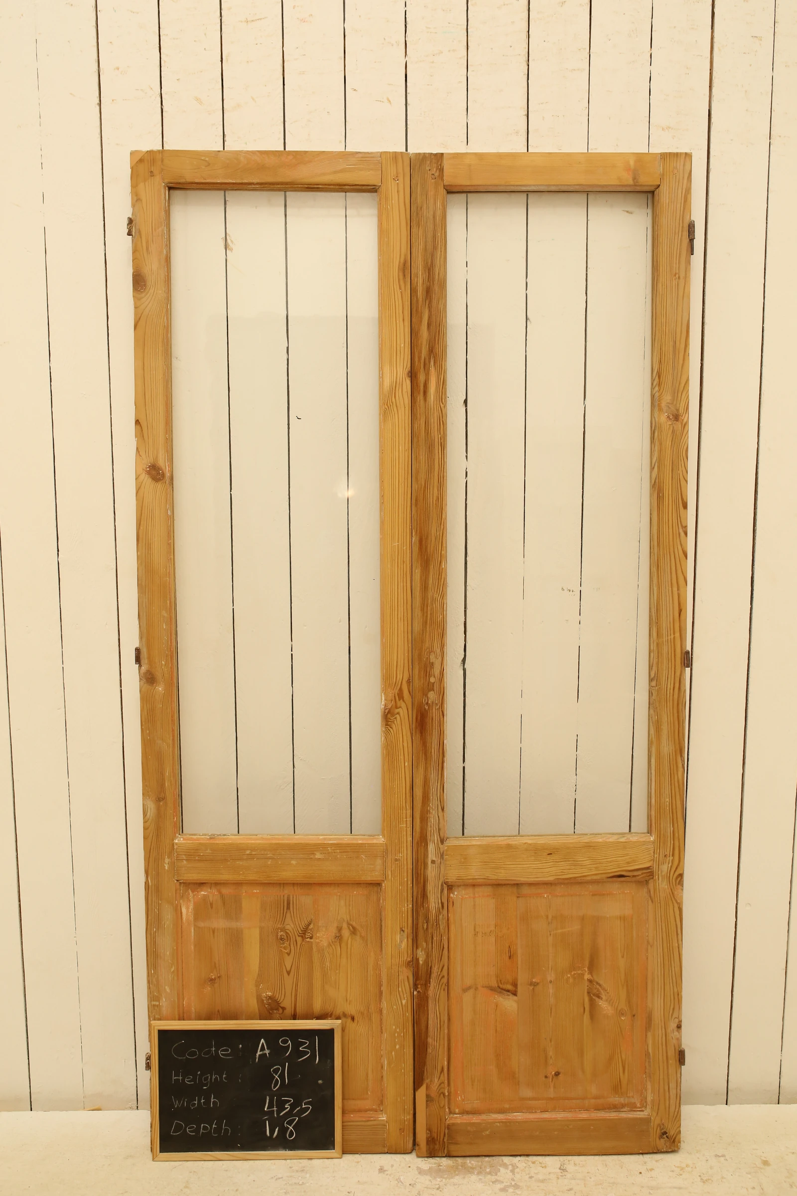 Antique French door Glass - lot A931 - Image 2