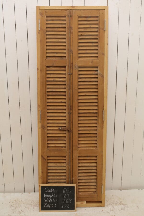 Antique Solid Wood French Door - Lot 845