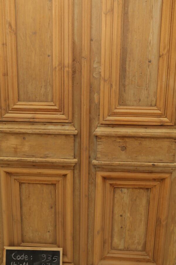 Antique Solid Wood French Doors (Set) - Lot 935 - Image 2