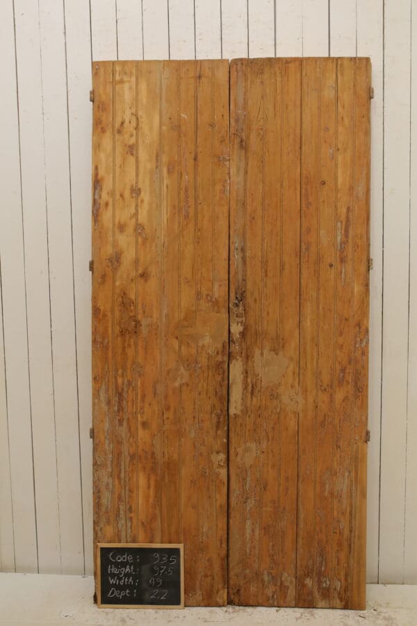 Antique Solid Wood French Doors (Set) - Lot 935 - Image 3