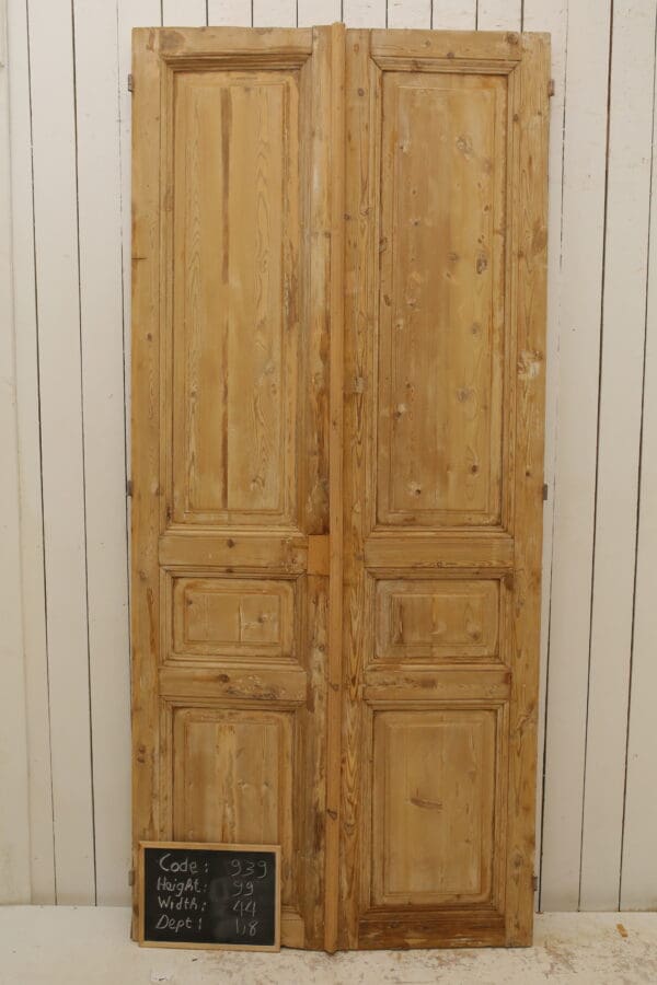 Antique Solid Wood French Doors (Set) - Lot 939 - Image 3