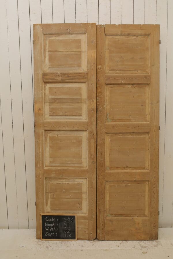 Antique Solid Wood French Doors (Set) - Lot 946 - Image 3