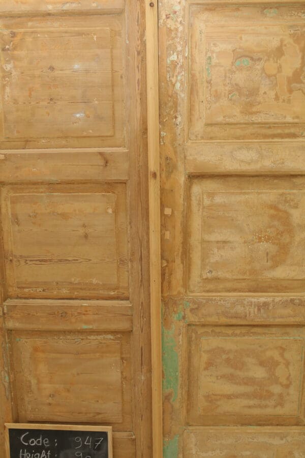 Antique Solid Wood French Doors (Set) - Lot 947 - Image 2