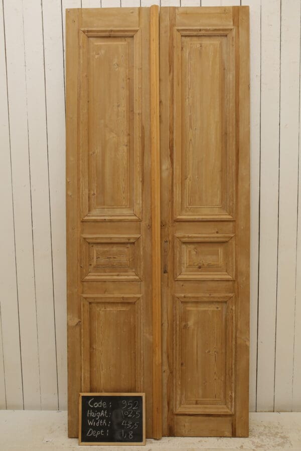 Antique Solid Wood French Doors (Set) - Lot 952