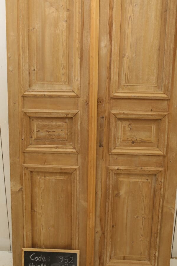 Antique Solid Wood French Doors (Set) - Lot 952 - Image 2