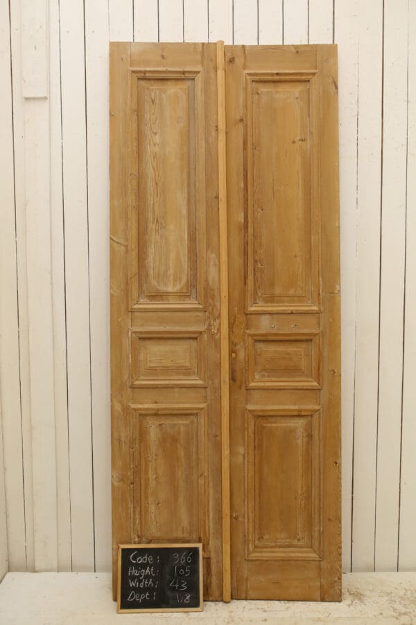 Antique Solid Wood French Doors (Set) - Lot 966