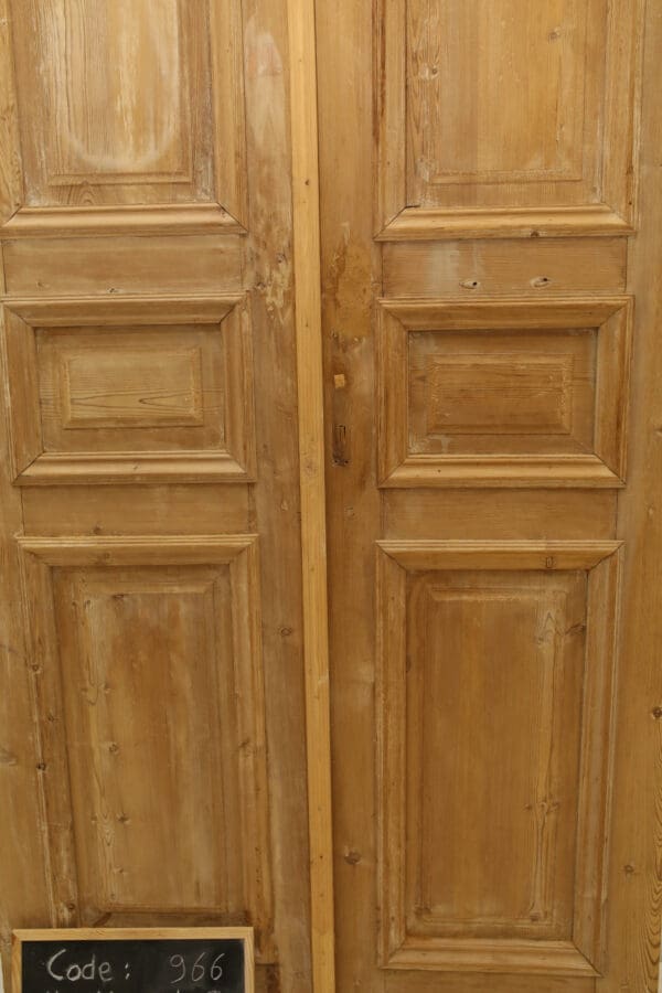 Antique Solid Wood French Doors (Set) - Lot 966 - Image 2