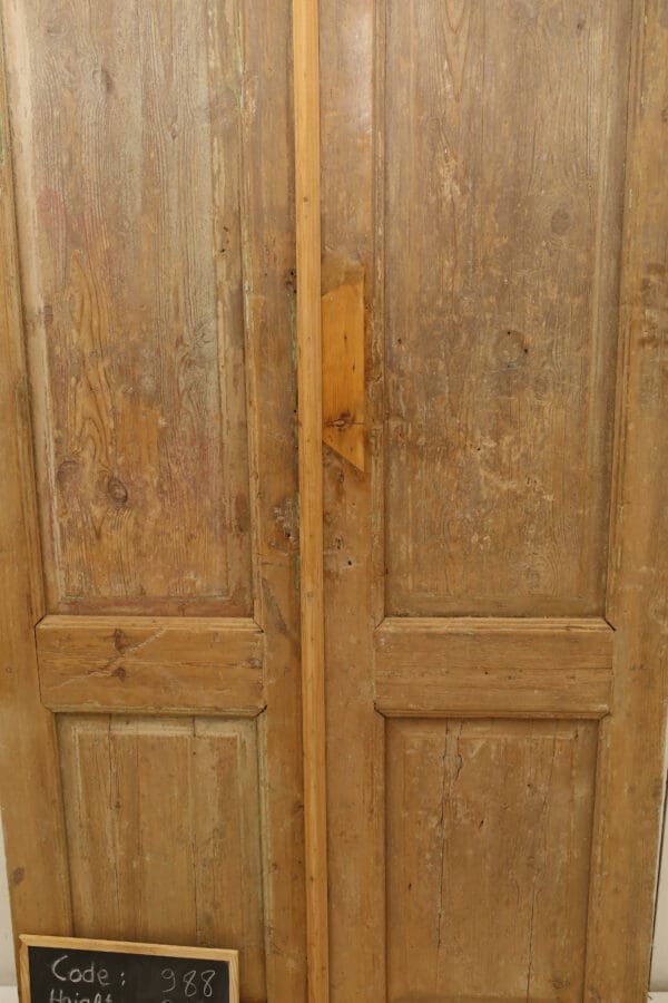 Antique Solid Wood French Doors (Set) - Lot 988 - Image 2