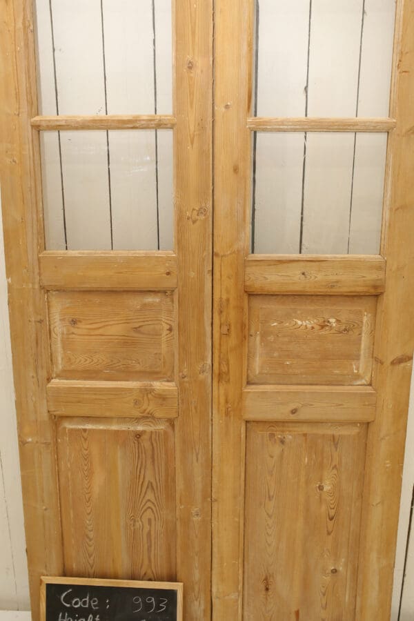 Antique Solid Wood French Doors (Set) - Lot 993 - Image 2