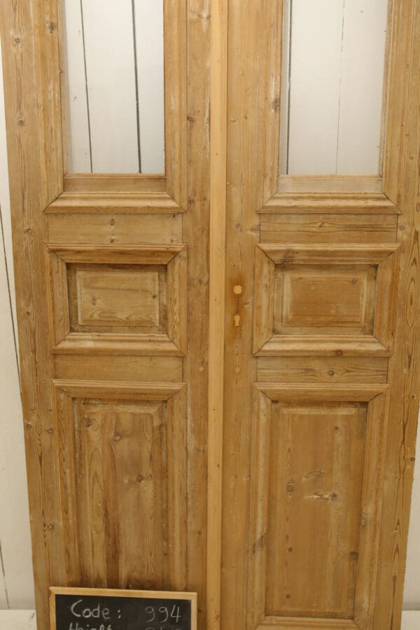 Antique Solid Wood French Doors (Set) - Lot 994 - Image 2