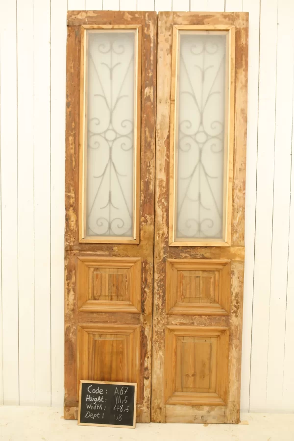 Antique French door - lot A67 - Image 4