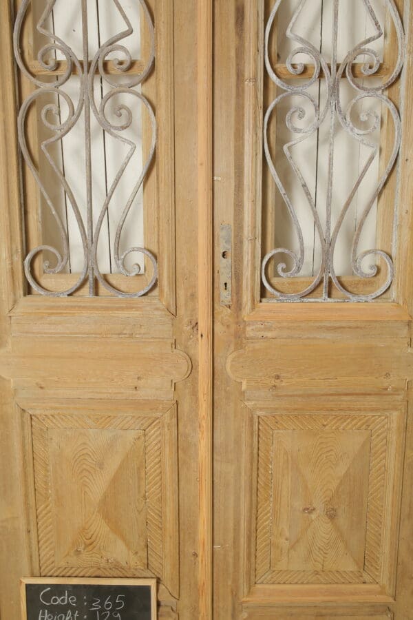 Antique French Door with Iron (Set) - Lot 365 - Image 2