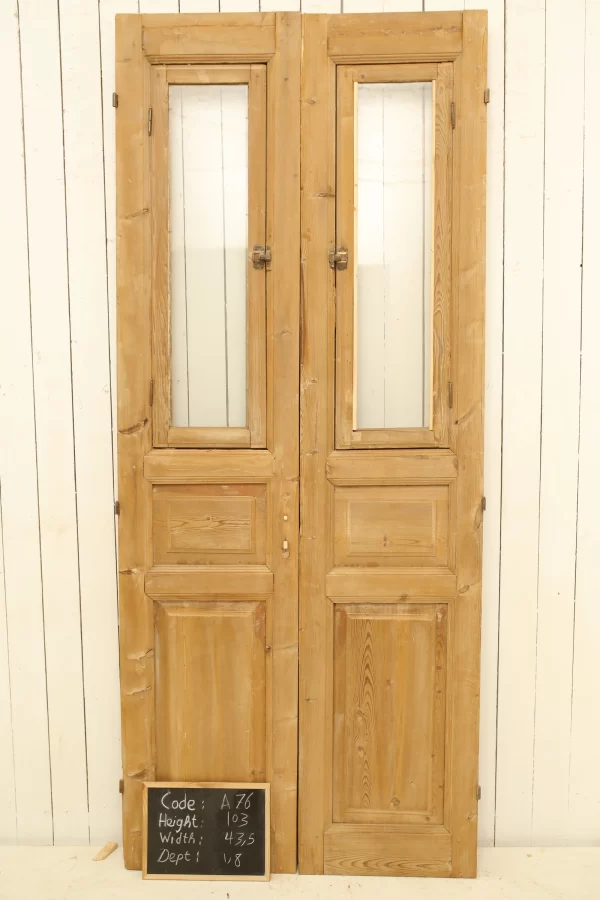 Antique French door Glass - lot A76 - Image 4